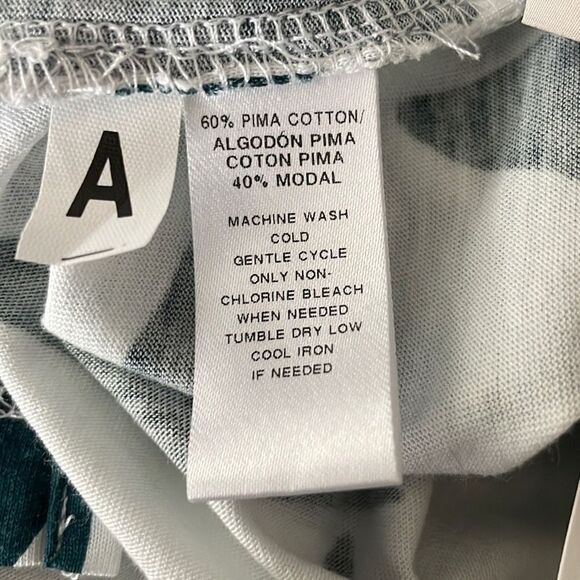 Ann Taylor LOFT Geometric Print Chiffon Sleeve T-Shirt M NEW - Picture 7 of 11